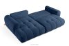 LIRA Pravá rohová pohovka a puf z látky boucle námornícka modrá tmavomodrá - obrázok 9