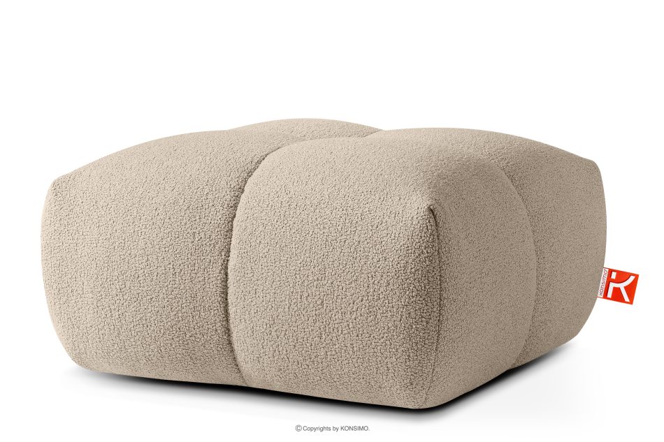 VENA Moderný prešívaný puf béžový béžová - obrázok 2