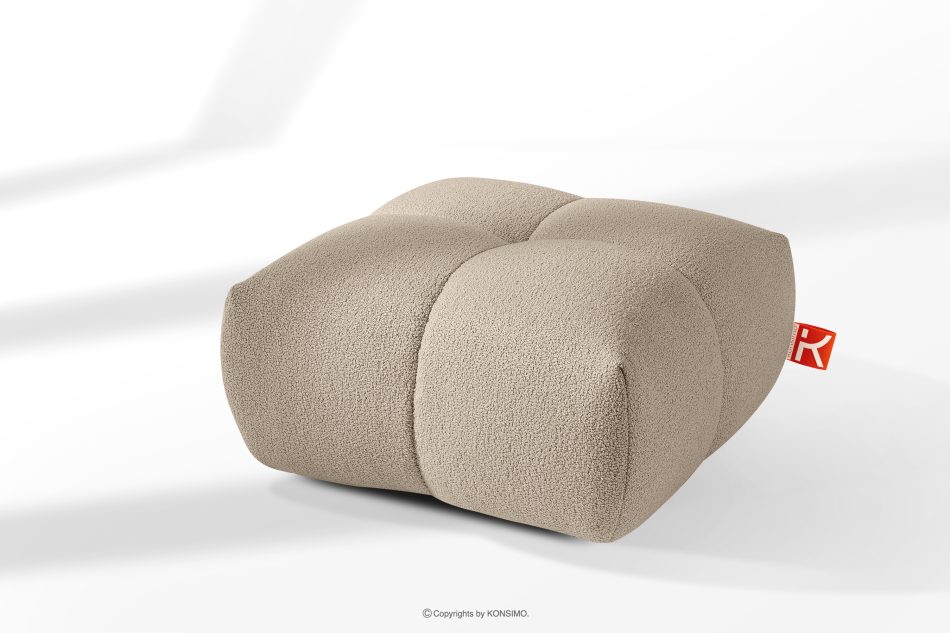 VENA Moderný prešívaný puf béžový béžová - obrázok 1