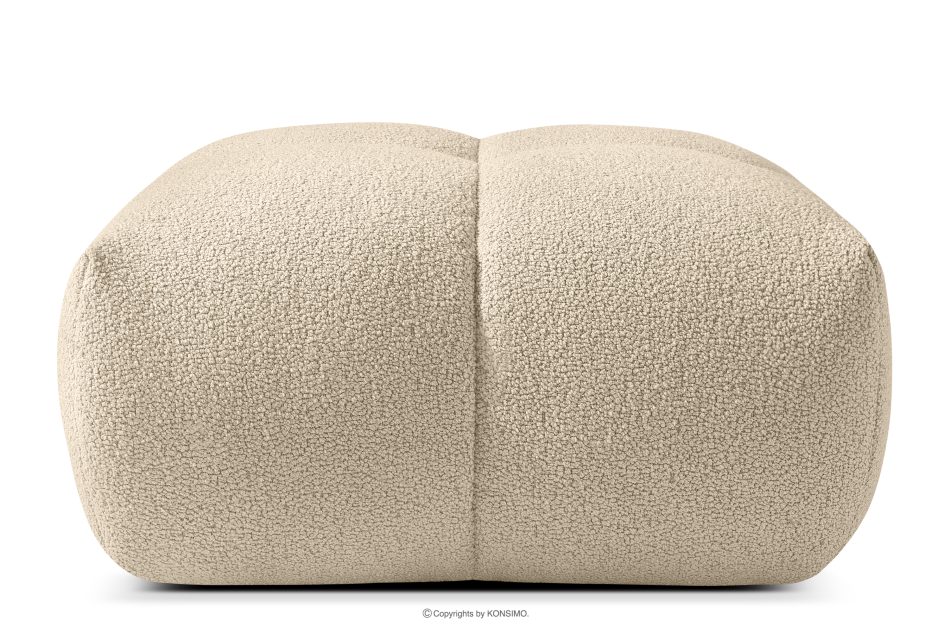 VENA Puf v japandi štýle, svetlo béžový svetlo béžová - obrázok 0