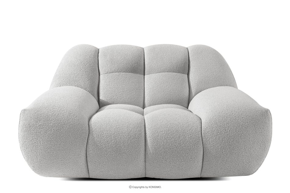 VENA Moderné prešívané kreslo svetlosivé svetlosivá - obrázok 0