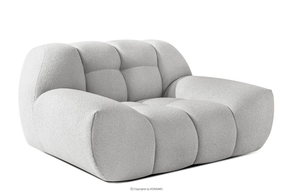 VENA Moderné prešívané kreslo svetlosivé svetlosivá - obrázok 2