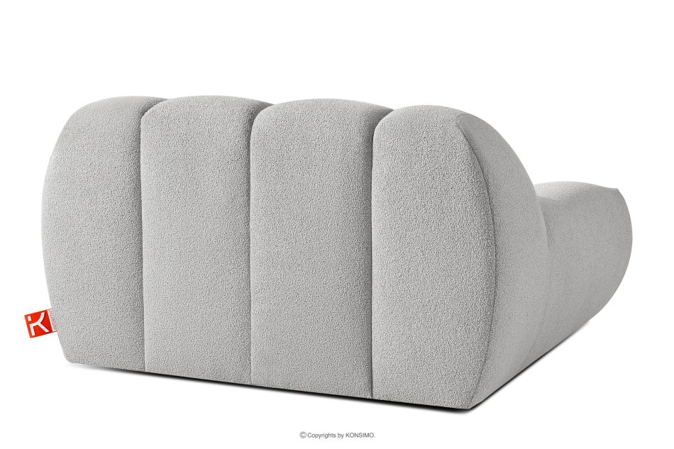 VENA Moderné prešívané kreslo svetlosivé svetlosivá - obrázok 4