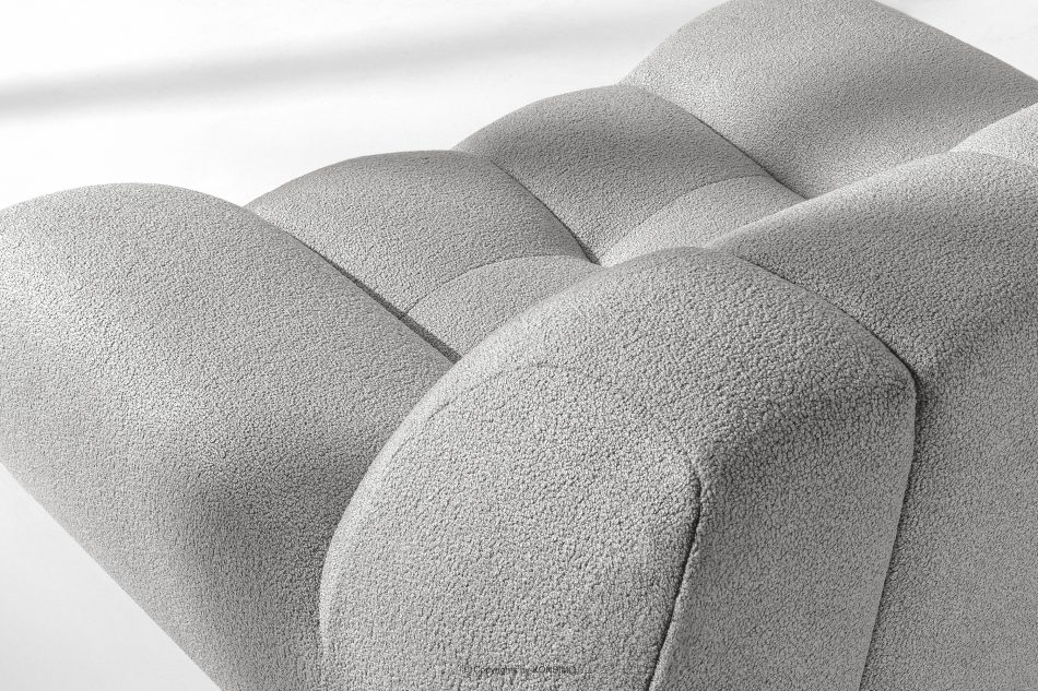 VENA Moderné prešívané kreslo svetlosivé svetlosivá - obrázok 8