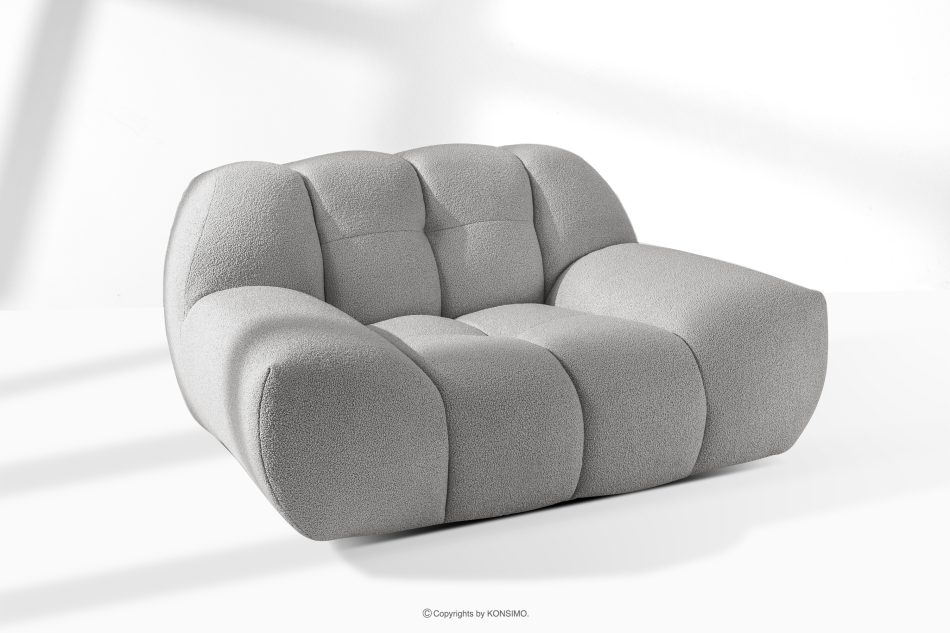 VENA Moderné prešívané kreslo svetlosivé svetlosivá - obrázok 10