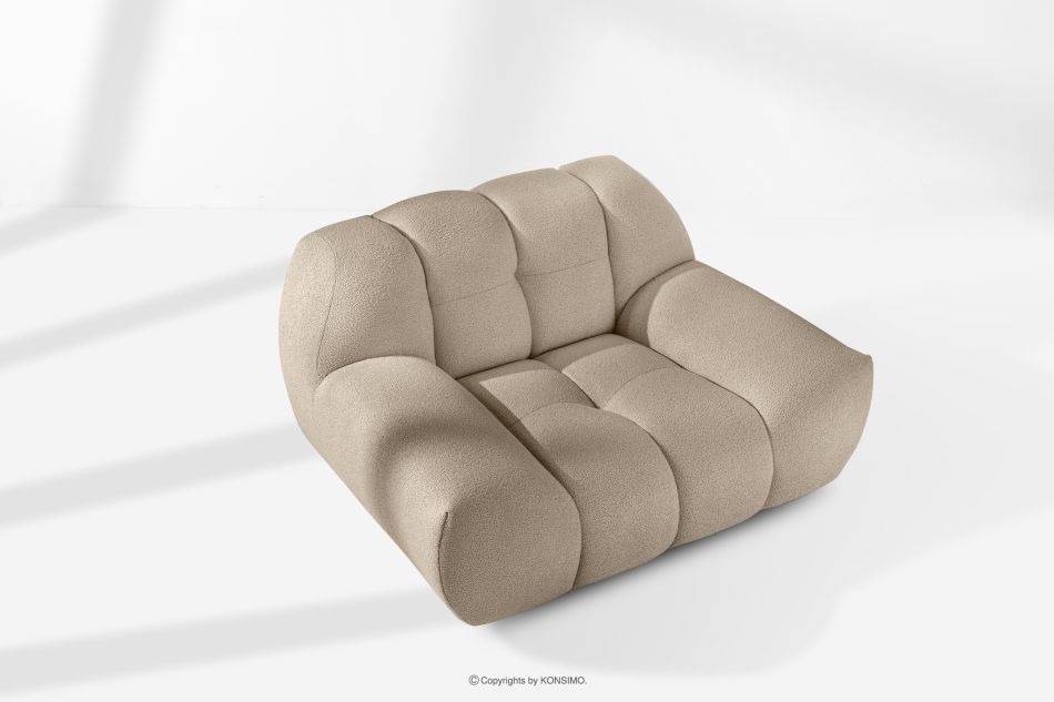 VENA Moderné prešívané kreslo béžová béžová - obrázok 12