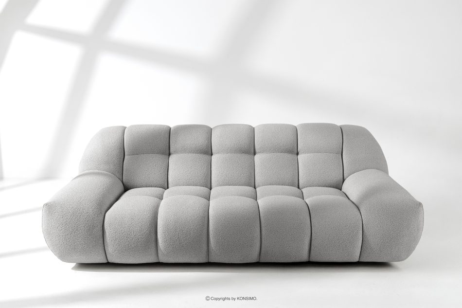 VENA Moderná štýlová prešívaná dvojmiestna pohovka svetlosivá svetlosivá - obrázok 10