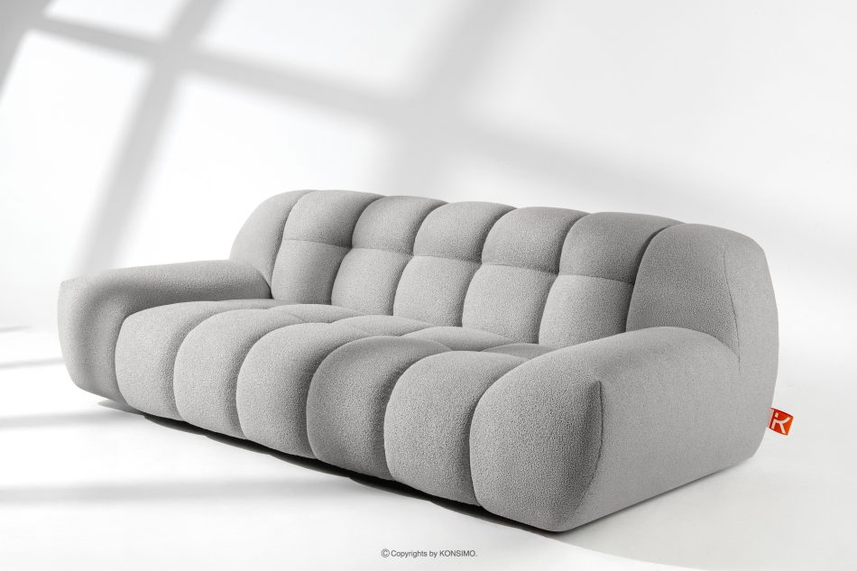 VENA Moderná štýlová prešívaná dvojmiestna pohovka svetlosivá svetlosivá - obrázok 11