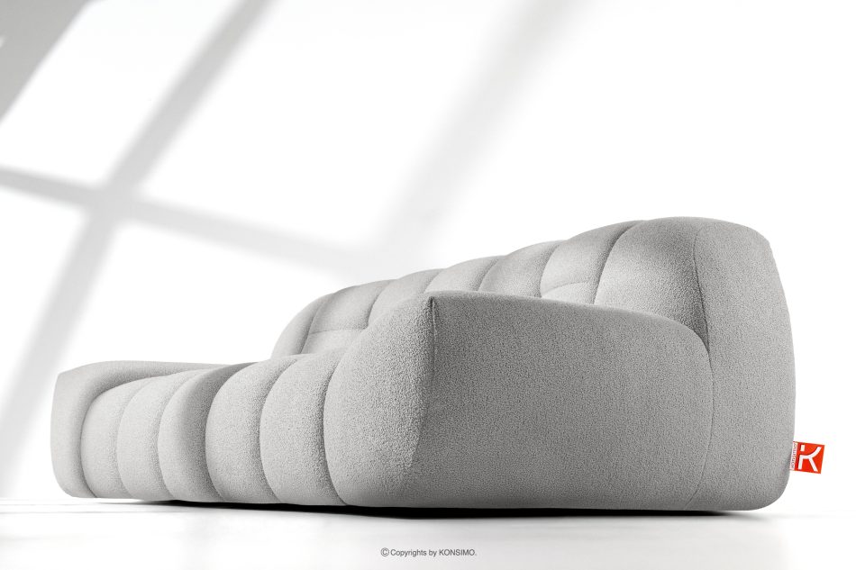 VENA Moderná štýlová prešívaná dvojmiestna pohovka svetlosivá svetlosivá - obrázok 12