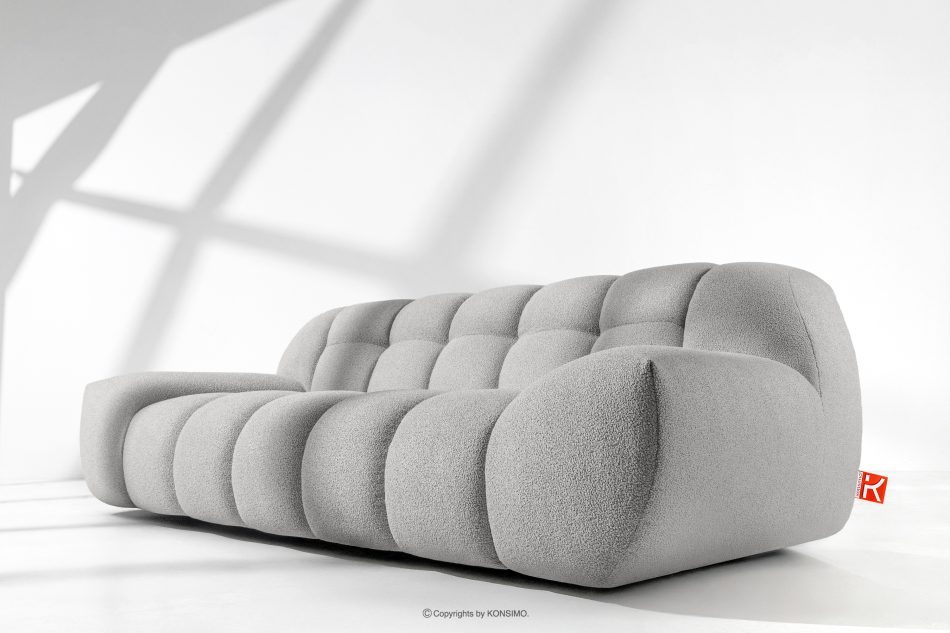 VENA Moderná štýlová prešívaná dvojmiestna pohovka svetlosivá svetlosivá - obrázok 13