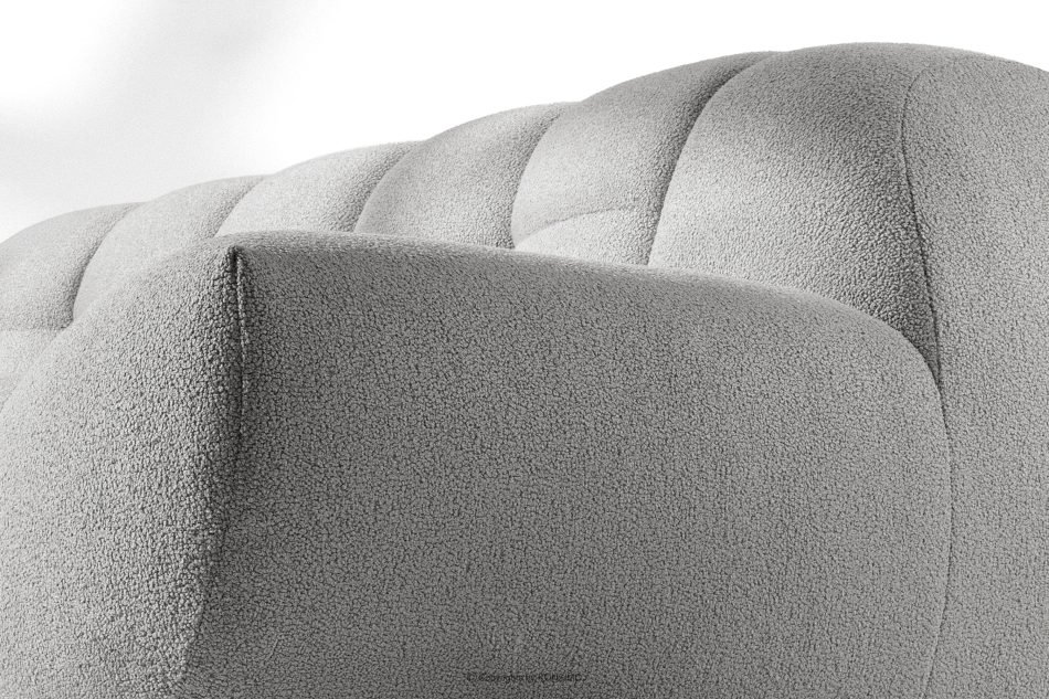 VENA Trojmiestna dvojsedadlová pohovka v modernom štýle svetlosivá svetlosivá - obrázok 7