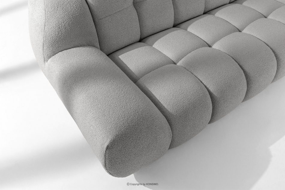 VENA Trojmiestna dvojsedadlová pohovka v modernom štýle svetlosivá svetlosivá - obrázok 8