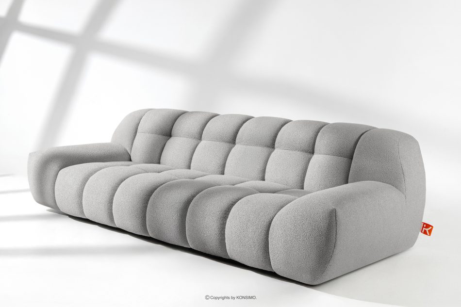 VENA Trojmiestna dvojsedadlová pohovka v modernom štýle svetlosivá svetlosivá - obrázok 10