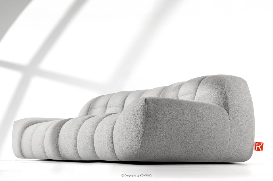 VENA Trojmiestna dvojsedadlová pohovka v modernom štýle svetlosivá svetlosivá - obrázok 11