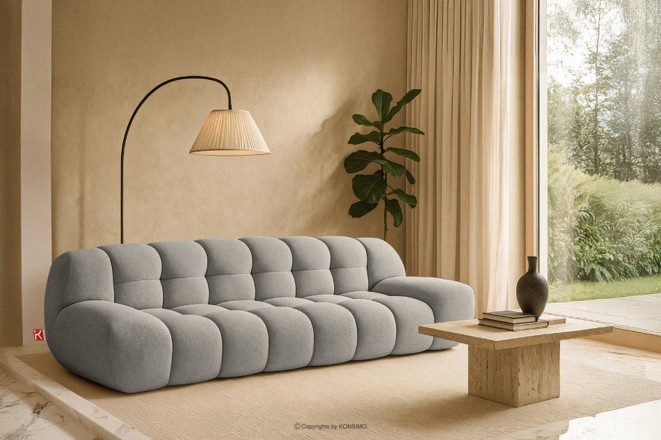 VENA Trojmiestna dvojsedadlová pohovka v modernom štýle svetlosivá svetlosivá - obrázok 14