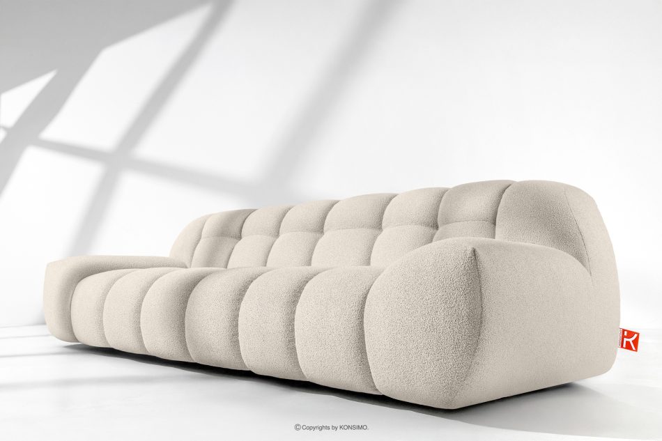 VENA Trojmiestna pohovka v japandi štýle biela biela - obrázok 12