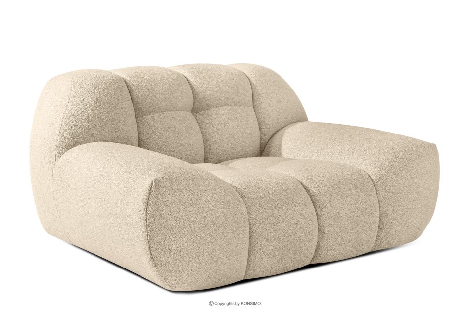 VENA Súprava kresla a pufu japandi béžová svetlo béžová - obrázok 3