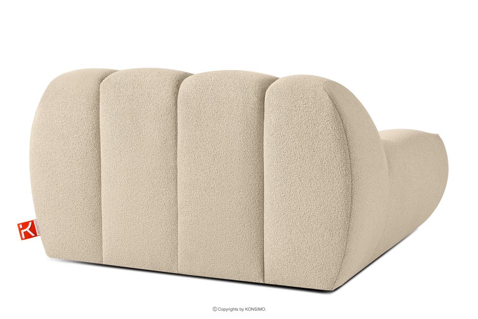 VENA Súprava kresla a pufu japandi béžová svetlo béžová - obrázok 5