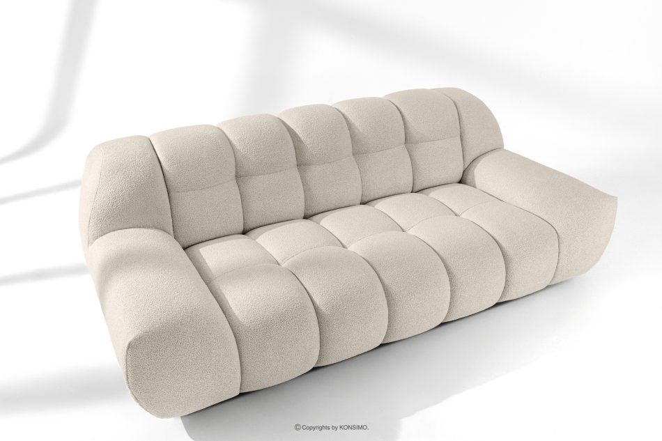 VENA Súprava kresiel a pufov v japandi štýle biela biela - obrázok 1