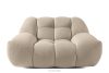 VENA Japandi štýl pohovka puf, kreslo, súprava nábytku béžová béžová - obrázok 9