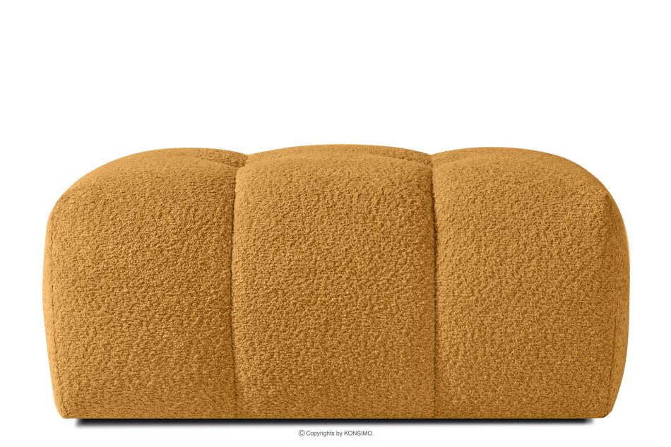 RAVIA Japandi prošívaný pouffe medový medová - obrázok 0