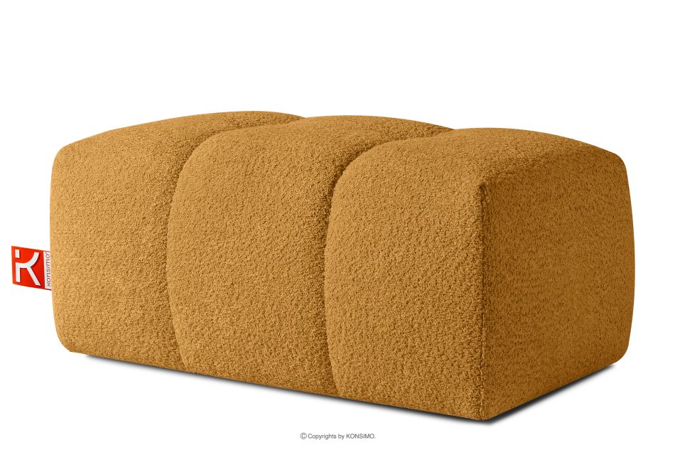 RAVIA Japandi prošívaný pouffe medový medová - obrázok 2