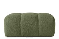 japandi prošívaný pouffe olivový