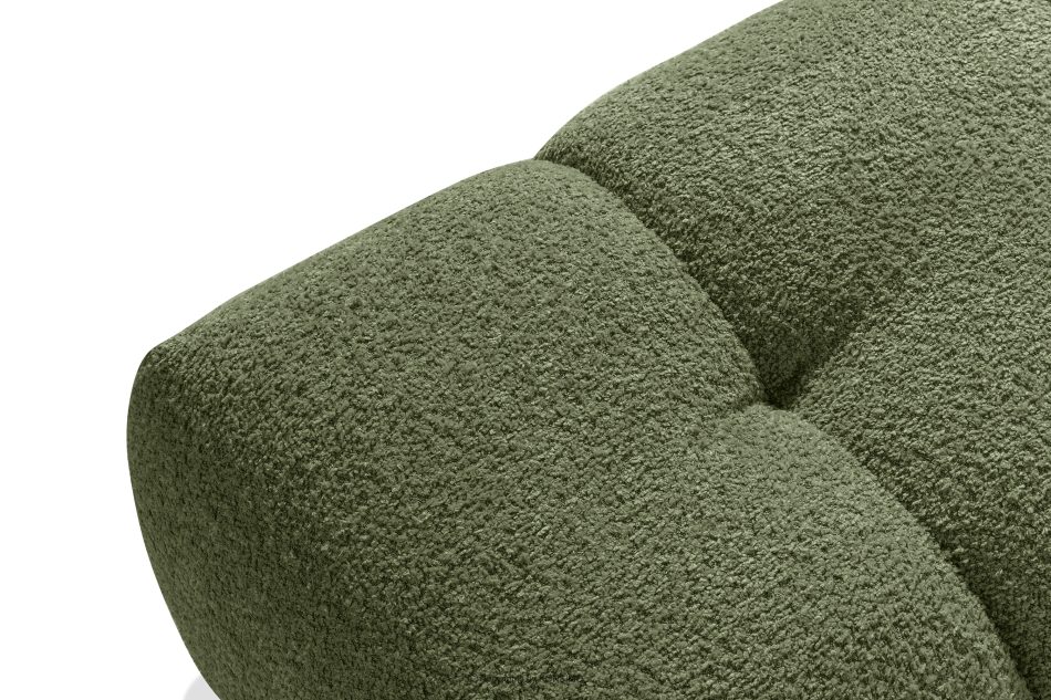 RAVIA japandi prošívaný pouffe olivový olivová - obrázok 3