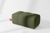 RAVIA japandi prošívaný pouffe olivový olivová - obrázok 5