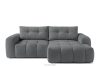 RAVIA Japandi boucle prošívaná rohová pohovka levá tmavě šedá tmavě šedá - obrázok 1