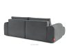 RAVIA Japandi boucle prošívaná rohová pohovka levá tmavě šedá tmavě šedá - obrázok 5