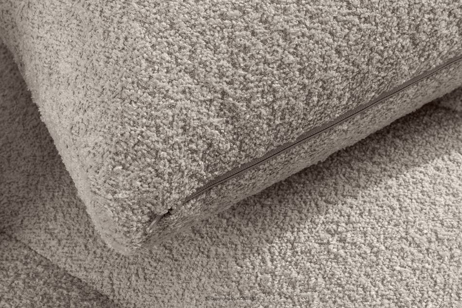 RAVIA Rohová pohovka s japandim prošíváním ve stylu boucle vlevo šedá šedá - obrázok 12