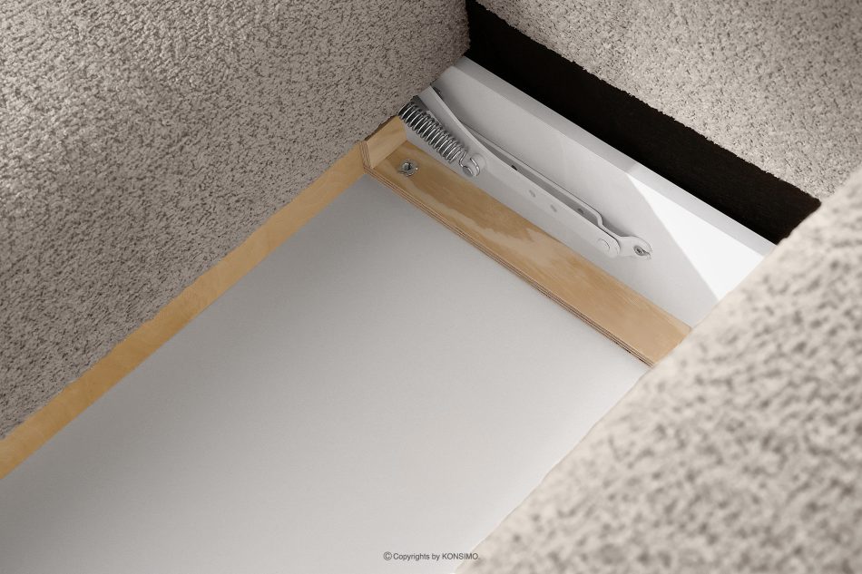 RAVIA Rohová pohovka s japandim prošíváním ve stylu boucle vlevo šedá šedá - obrázok 15