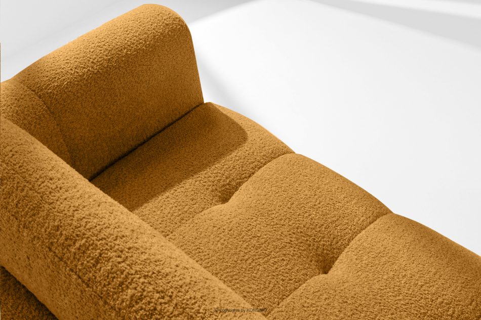 RAVIA Rohová pohovka s japandim prošíváním boucle levá medová medová - obrázok 9