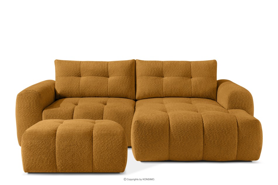 RAVIA Japandi obývací souprava ve stylu boucle medová medová - obrázok 0