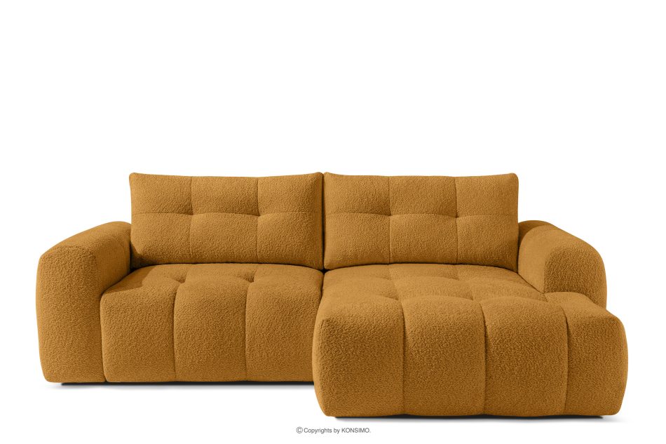 RAVIA Japandi obývací souprava ve stylu boucle medová medová - obrázok 4