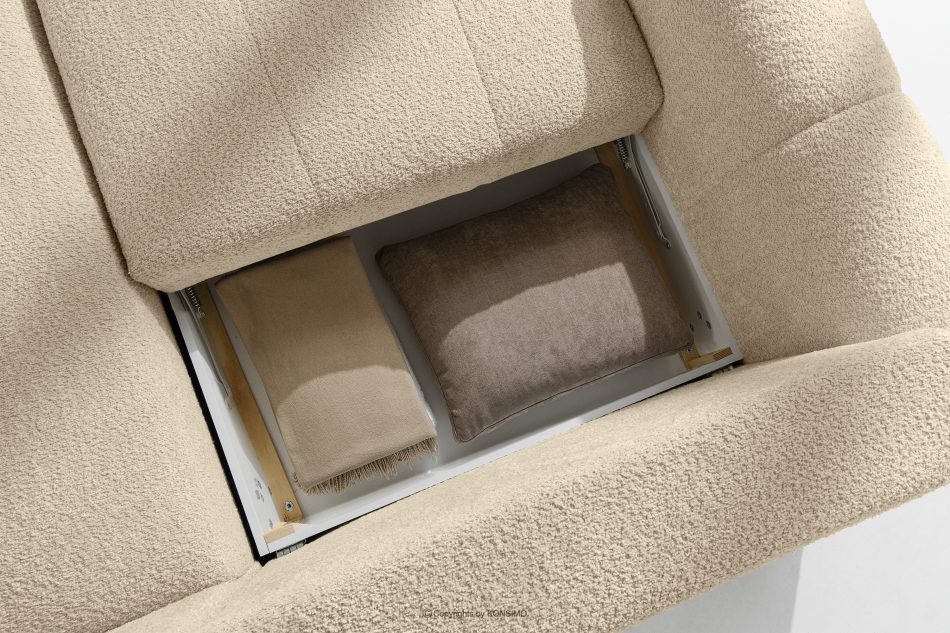 RAVIA Sedací souprava v japandi boucle stylu světle béžová světle béžová - obrázok 14