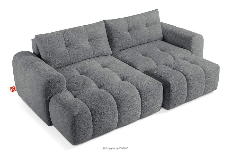 RAVIA Japandi souprava boucle lounge suite tmavě šedá tmavě šedá - obrázok 3