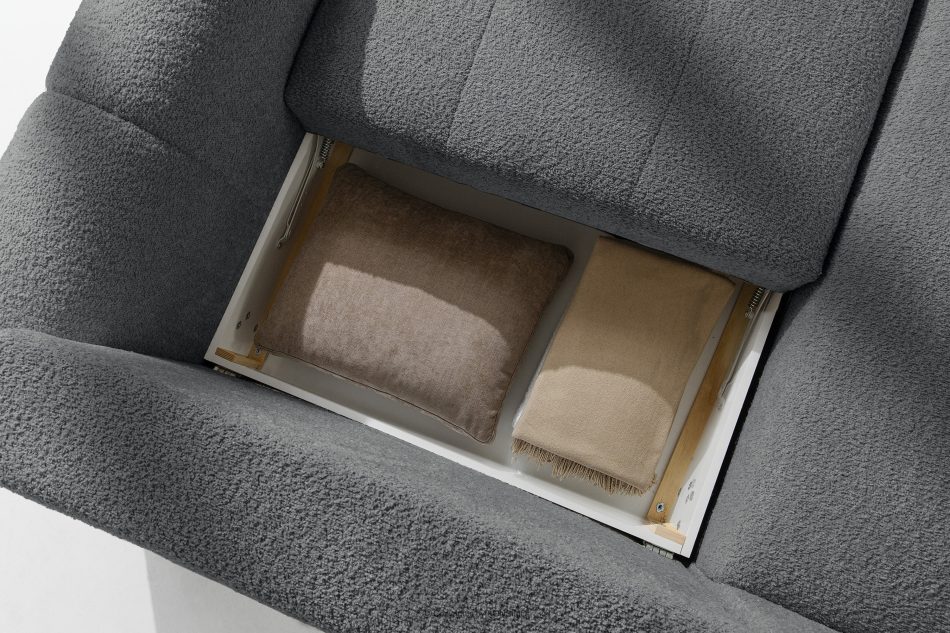 RAVIA Japandi souprava boucle lounge suite tmavě šedá tmavě šedá - obrázok 15