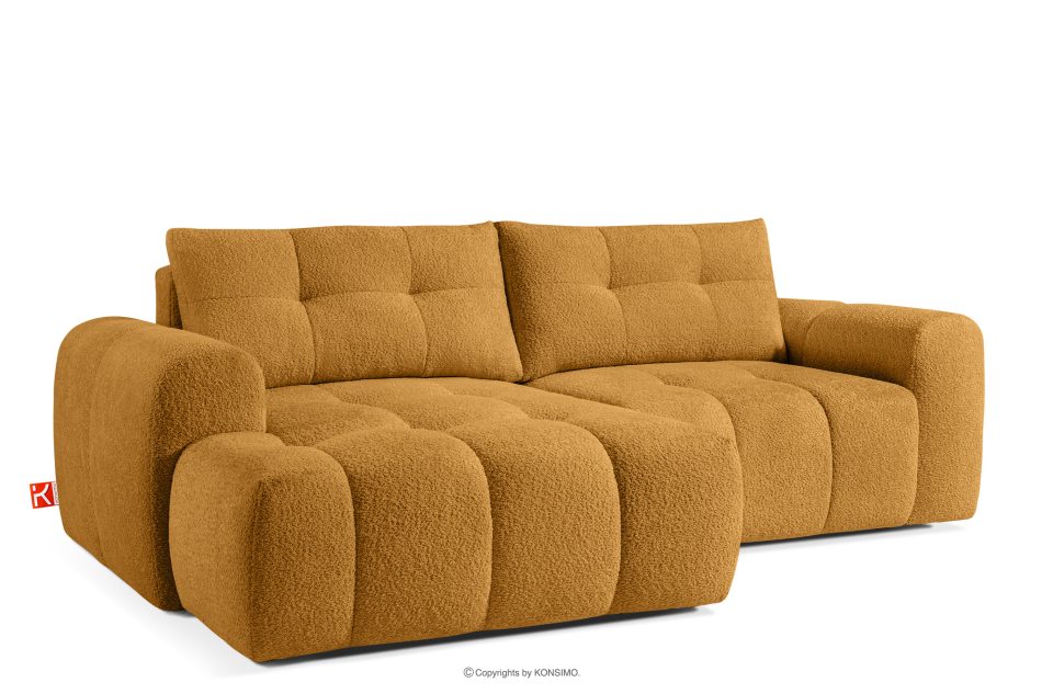 RAVIA Japandi obývací souprava boucle lounge medová medová - obrázok 5