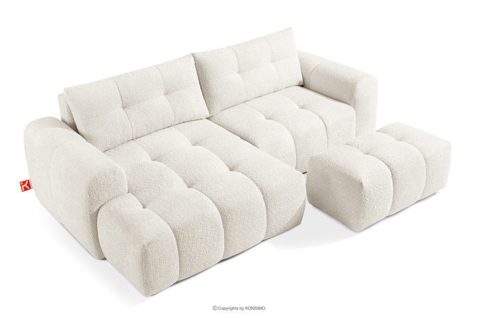 RAVIA Japandi obývací souprava boucle lounge suite bílá bílá - obrázok 2