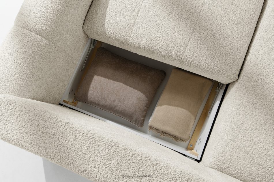 RAVIA Japandi obývací souprava boucle lounge suite bílá bílá - obrázok 14