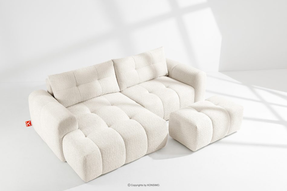 RAVIA Japandi obývací souprava boucle lounge suite bílá bílá - obrázok 1