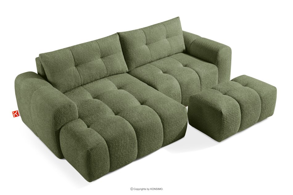 RAVIA Japandi obývací souprava boucle lounge olivová olivová - obrázok 2