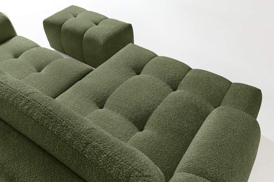 RAVIA Japandi obývací souprava boucle lounge olivová olivová - obrázok 11