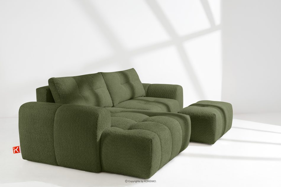 RAVIA Japandi obývací souprava boucle lounge olivová olivová - obrázok 20