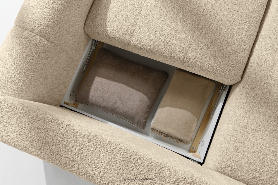 RAVIA Japandi obývací souprava ve stylu boucle světle béžová světle béžová - obrázok 15