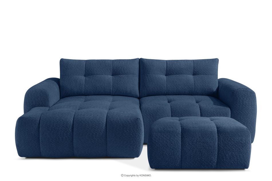 RAVIA Japandi obývací souprava boucle lounge suite tmavě modrá tmavě modrá - obrázok 0