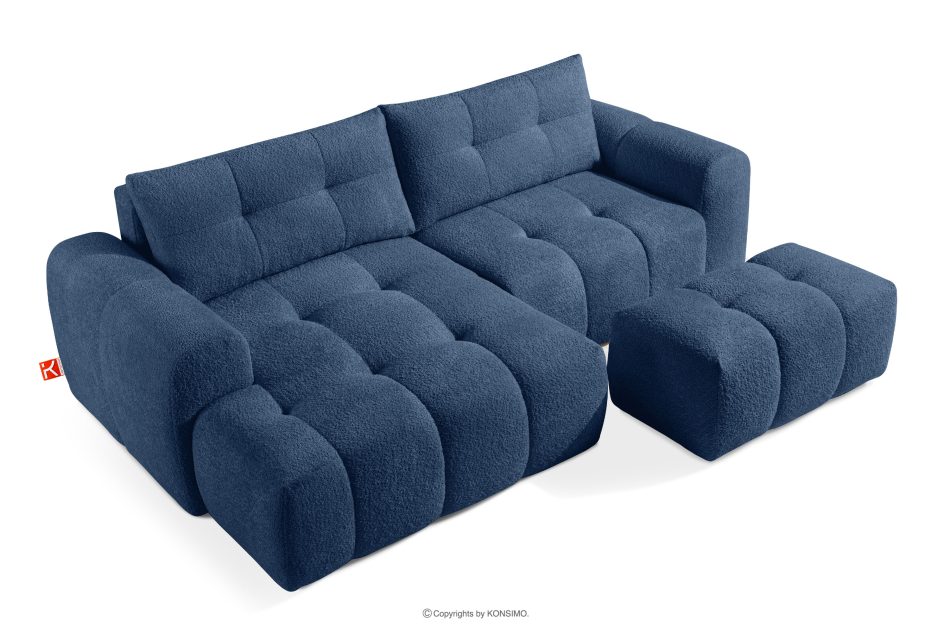RAVIA Japandi obývací souprava boucle lounge suite tmavě modrá tmavě modrá - obrázok 2