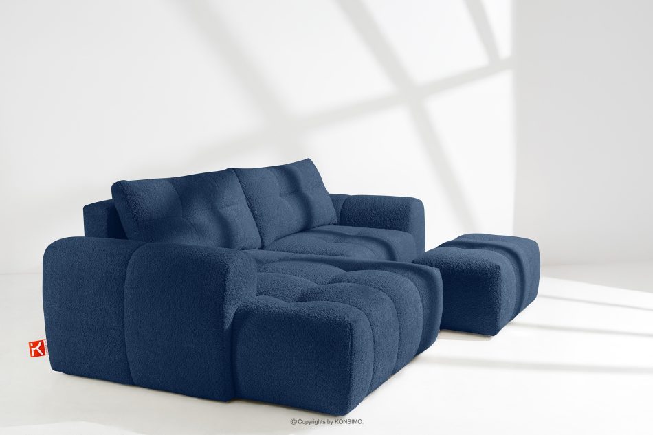RAVIA Japandi obývací souprava boucle lounge suite tmavě modrá tmavě modrá - obrázok 19